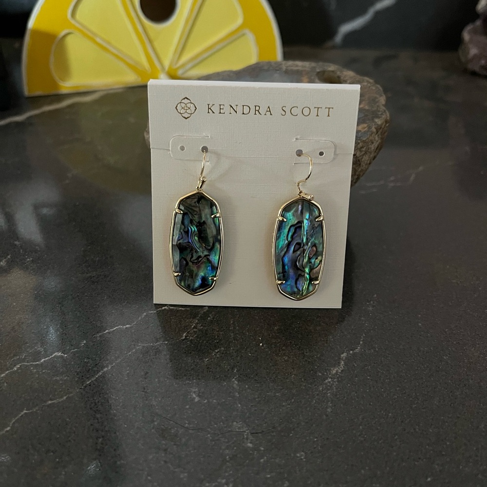 Kendra Scott abalone earrings